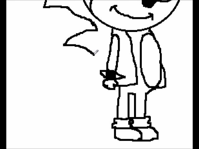 How to draw Manic the hedgehog